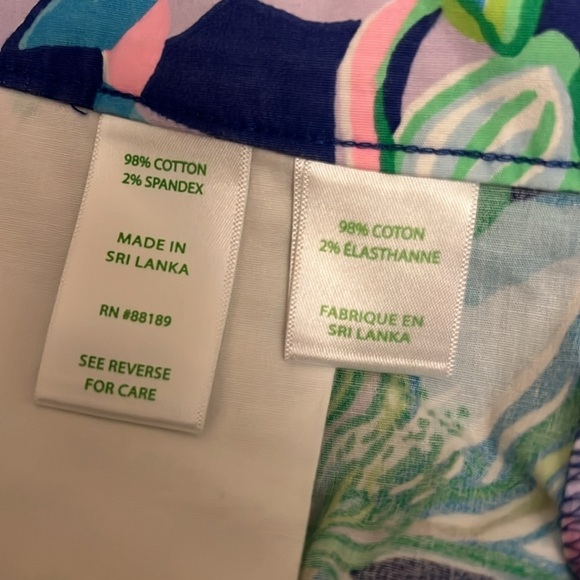 LILLY PULITZER Sri Lanka Shorts 4" Multi color tie front shorts - Picture 11 of 12
